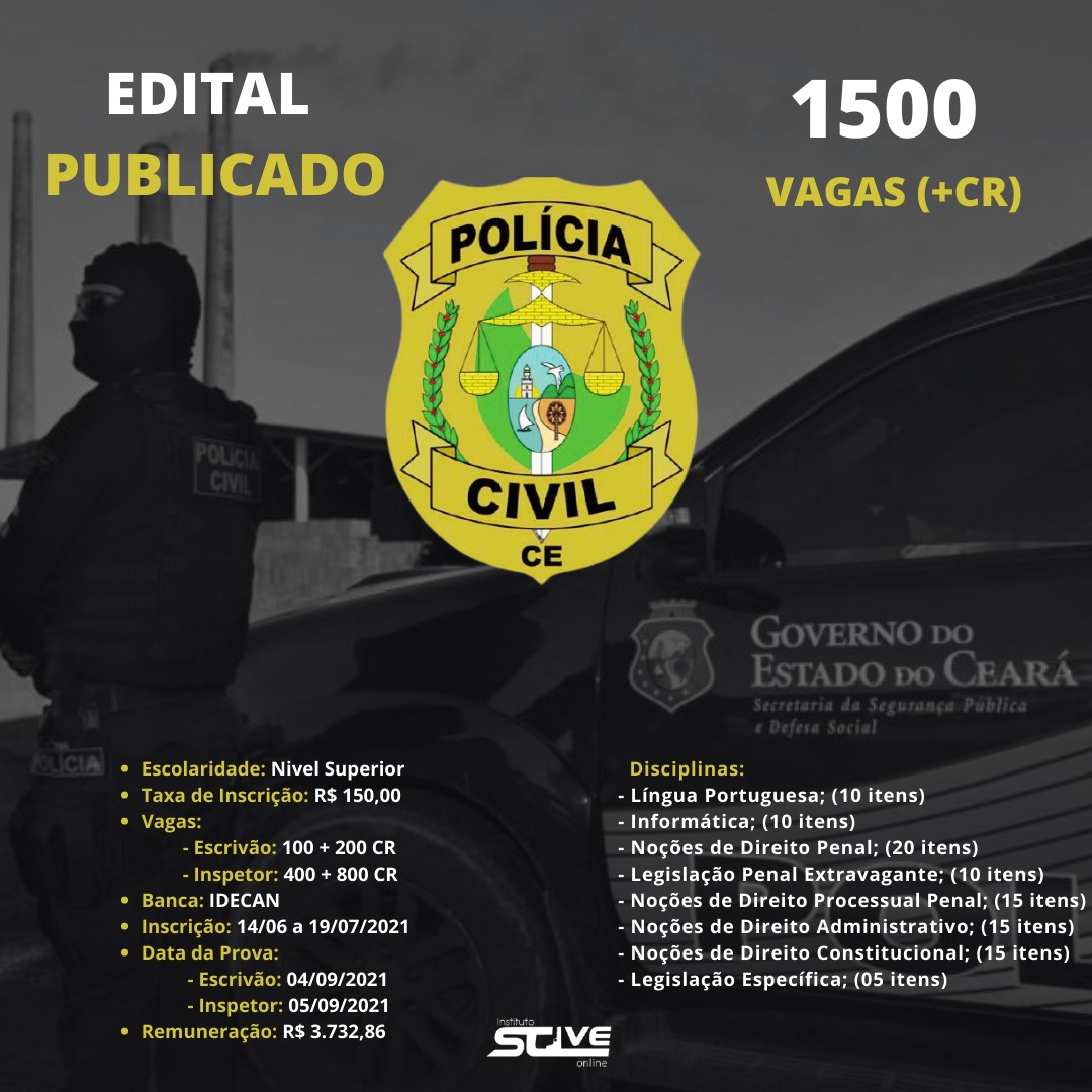 EDITAL PUBLICADO - PC-CE
